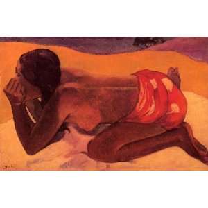    Oil Painting Otahi Paul Gauguin Hand Painted Art