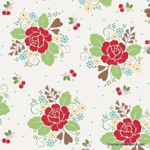   Sew Cherry Main in white by Riley Blake Designs: Arts, Crafts & Sewing