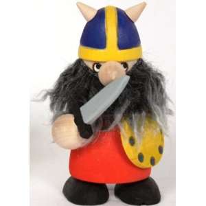    Swedish Viking   Wooden   Red Outfit with Sword Toys & Games