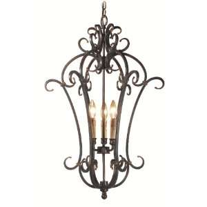 Woodbridge Lighting 25006 AUB Auburn Montgomery 3 Light Up Light Foyer 