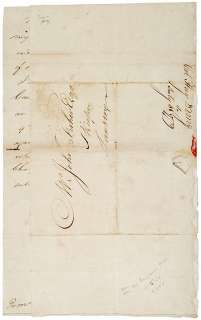 Revolutionary War letter by Udney Hay an Officer  