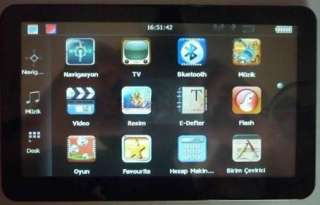 Touch Screen car gps 4GB+Analog TV bluetooth AV IN+FM +DDR128M 