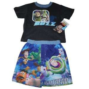  Disney Toy Story Buzz Lightyear Woody Rex T shirt & Short 