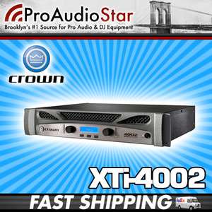 Crown XTi 4002 XTI4002 Stereo Power Amplifier AMP PROAUDIOSTAR 