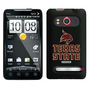  Texas State Bobcat Logo on HTC Evo 4G Case: MP3 Players 
