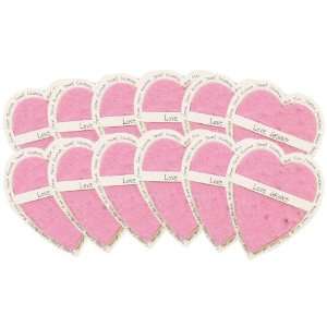  Bloomin Seed Paper Heart Shaped Gift Enclosure Card in 