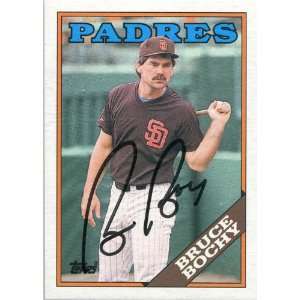  Bruce Bochy Autographed/Signed 1988 Topps Card: Sports 