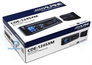 ALPINE CDE 124SXM CD STEREO XM SiRiUS TUNER INCLUDED USB AUX iPOD  
