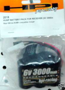 HPI 2018 6v 3000 maH NiMH Receiver Pack, Hump Baja 5b  