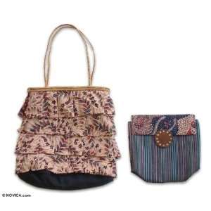  Cotton shoulder bag and purse set, Batik Flirt Home 