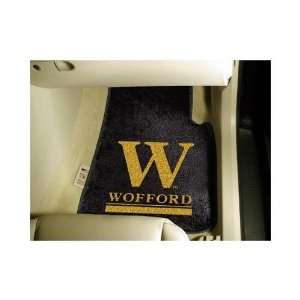  Wofford College Terriers 2 pc Printed Carpet Car Mat Set 