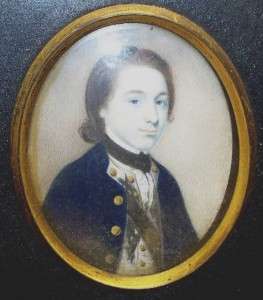 1779 Miniature Painting William Sidney Smith  