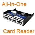 Silver USB 2.0 All in 1 Card Reader SD XD MMC MS SDHC  