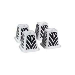  Zebra Print College Dorm Room Bed Risers