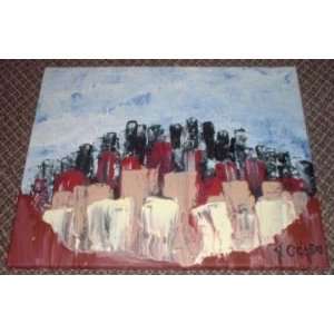  MODERN ART PAINTING ABSTRACT EXPRESSIONISM ENTITLED THE 