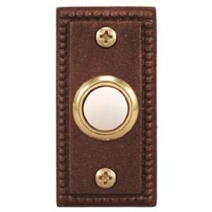    Antique Copper Beaded Lighted Doorbell Button: Home Improvement