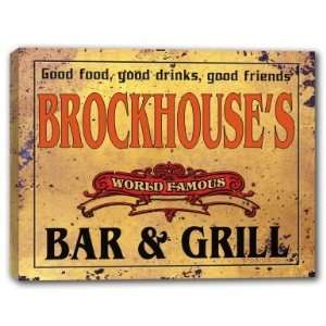  BROCKHOUSES Family Name World Famous Bar & Grill 