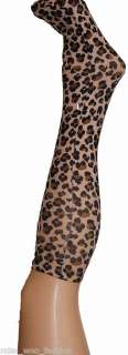 Fancy party Retro Vintage knee high socks leopard print  