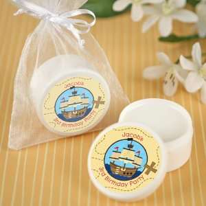   Ahoy Mates! Pirate   Lip Balm Personalized Birthday Party Favors: Baby