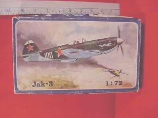 72 WWII SOVIET RUSSIAN JAK 3 FIGHTER PLANE Model Kit  