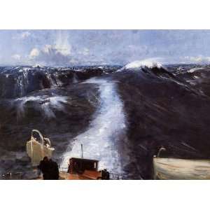  Oil Painting Atlantic Storm John Singer Sargent Hand 