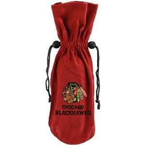    Chicago Blackhawks Red Velvet Wine Bottle Bag: Sports & Outdoors