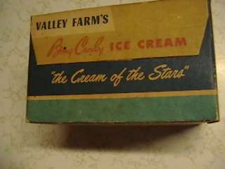 Bing Crosby Ice Cream Valley Farms Container no date that I can find 