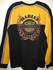 Harley Davidson Mens Long Sleeve Waffle Knit Shirt 96573 12VM/022L 