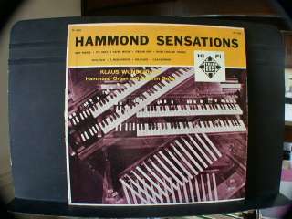HAMMOND Organ KLAUS WUNDERLICH HI FI LP RECORD  