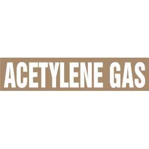  ACETYLENE GAS   Cling Tite Pipe Markers   outside diameter 