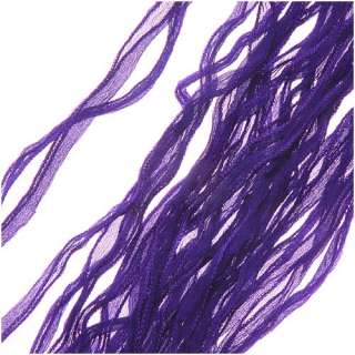 Silk Fabric Fairy Ribbon 2Cm Violet Purple 40 Inch (1  