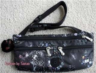 New with Tag Kipling TRAVEL 2GO SECURE Waist Bag party print  
