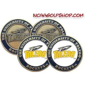 (4) Toledo Rockets Golf Ball Markers