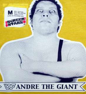   Giant Hulk Hogan vtg WRESTLING ORIG WrestleMania Rock T Shirt  