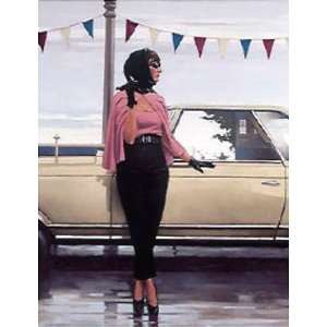 Jack Vettriano 19.25W by 25.25H  Suddenly One Summer CANVAS Edge 
