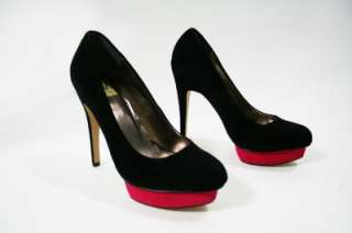 NWOB AUTH Dolce Vita Blk/Pink 2 TOnes Suade Leather Pumps 37.5/7.5 