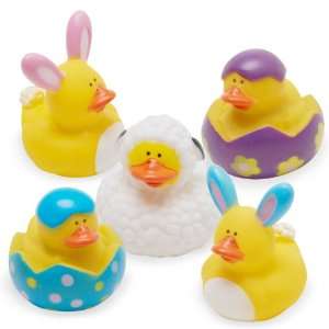   Lets Party By Fun Express Mini Easter Rubber Duckies: Everything Else