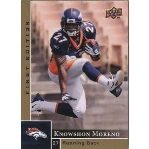  Upper Deck Denver Broncos Knowshon Moreno 2009 Trading 