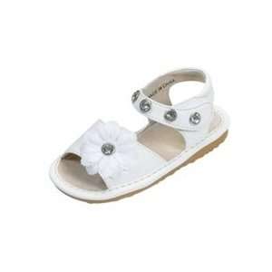  White Rhinestone Kids Squeaky Shoes