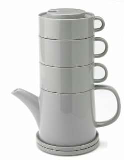 BARNES & NOBLE  Tea Tower for Two Gift Set, Cool Grey by Yedi 