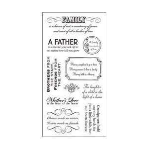  Paper Company Clear Stamps 4X8 Sheet   All In The Family 