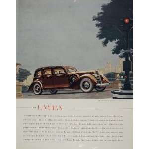  1936 Ad Brown Lincoln Willoughby Limousine Central Park 