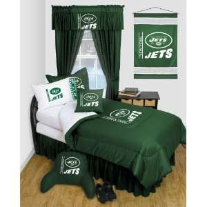 Best Quality Locker Room Bed Skirt   New York Jets NFL /Color TWIN 