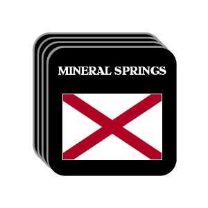 US State Flag   MINERAL SPRINGS, Alabama (AL) Set of 4 Mini Mousepad 