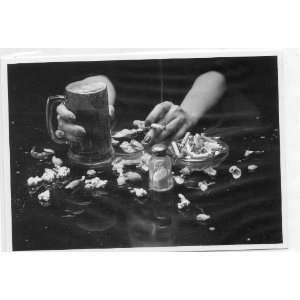 Post Card (Black & White) BEER, BUTTS, CORN, Mark Wise 1992, Catch 