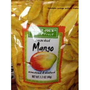 Trader Joes Freeze Dried Mango Unsweetened & Unsulfured 1.7oz:  