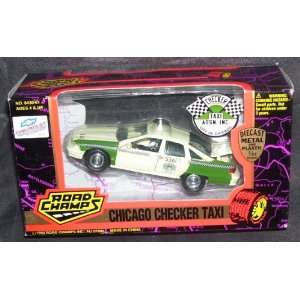  Road Champs CHICAGO CHECKER TAXI Diecast 143 1995 Toys 