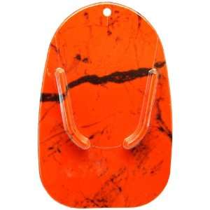  Red Marble Custom Motorcycle Kickstand Pad from Redeye 