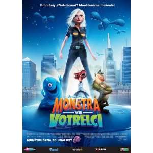  Monsters vs. Aliens (2009) 27 x 40 Movie Poster Slovak 