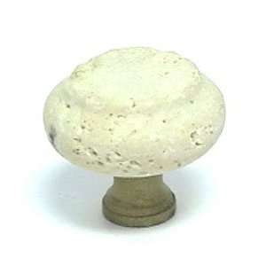  Top knobs   chateau tumbled travertine 1 3/8 granite knob 